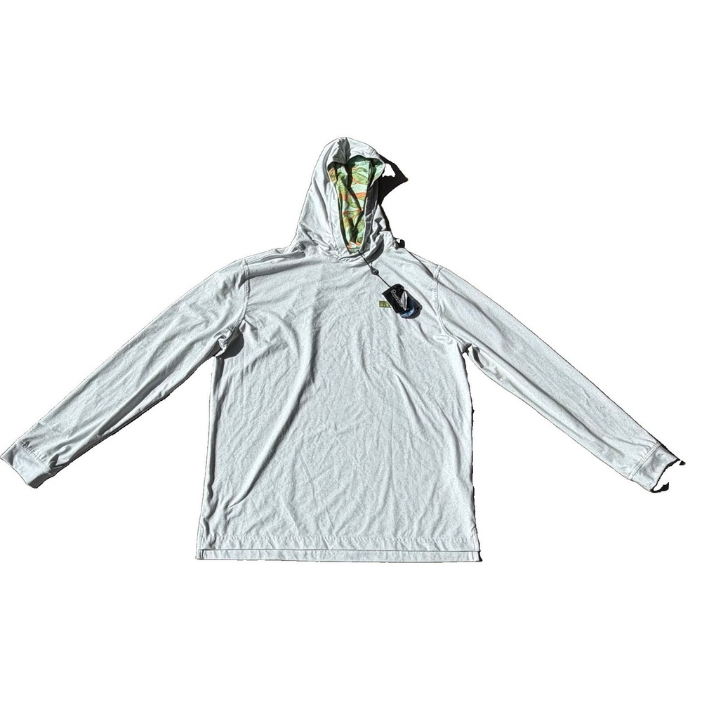 Good Good Golf Upf 50+ Golf Hooded Sun Shirt Men's Medium NWT Green Long Sleeve